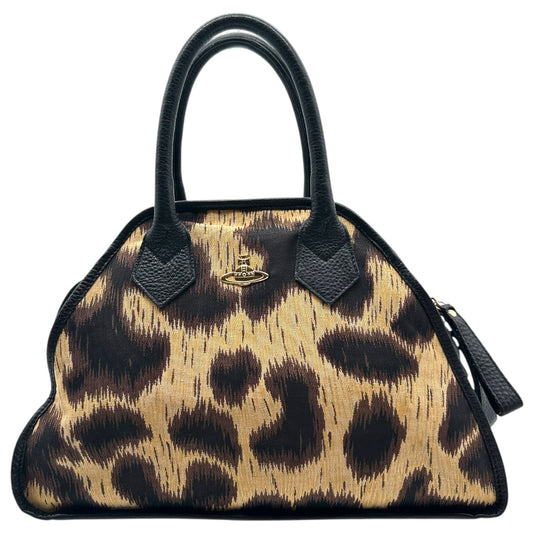 Vivienne Westwood Leopard Print Bowler Bag