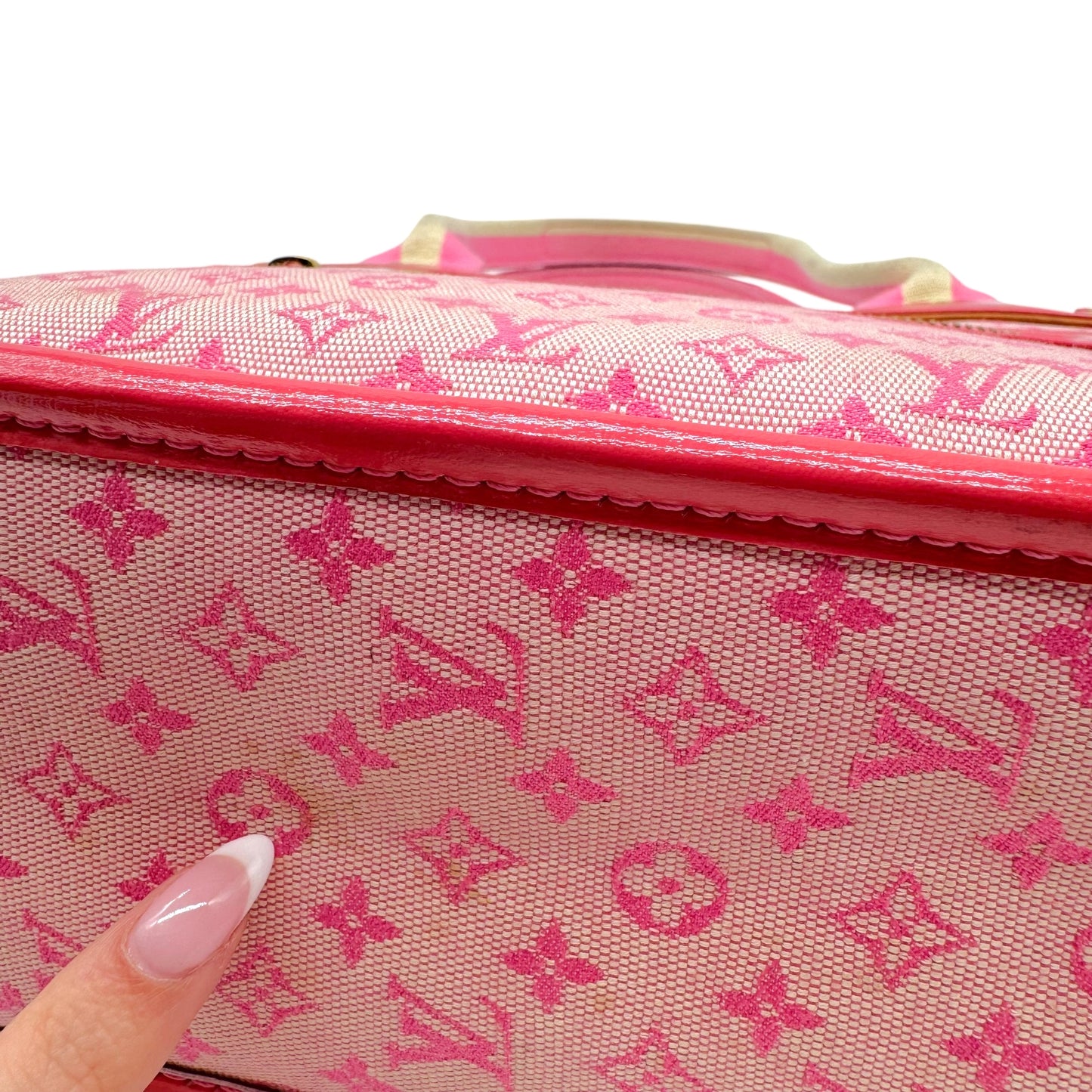 Louis Vuitton Hot Pink Lin Monogram Mini Sac Bag - Outfit Repeater