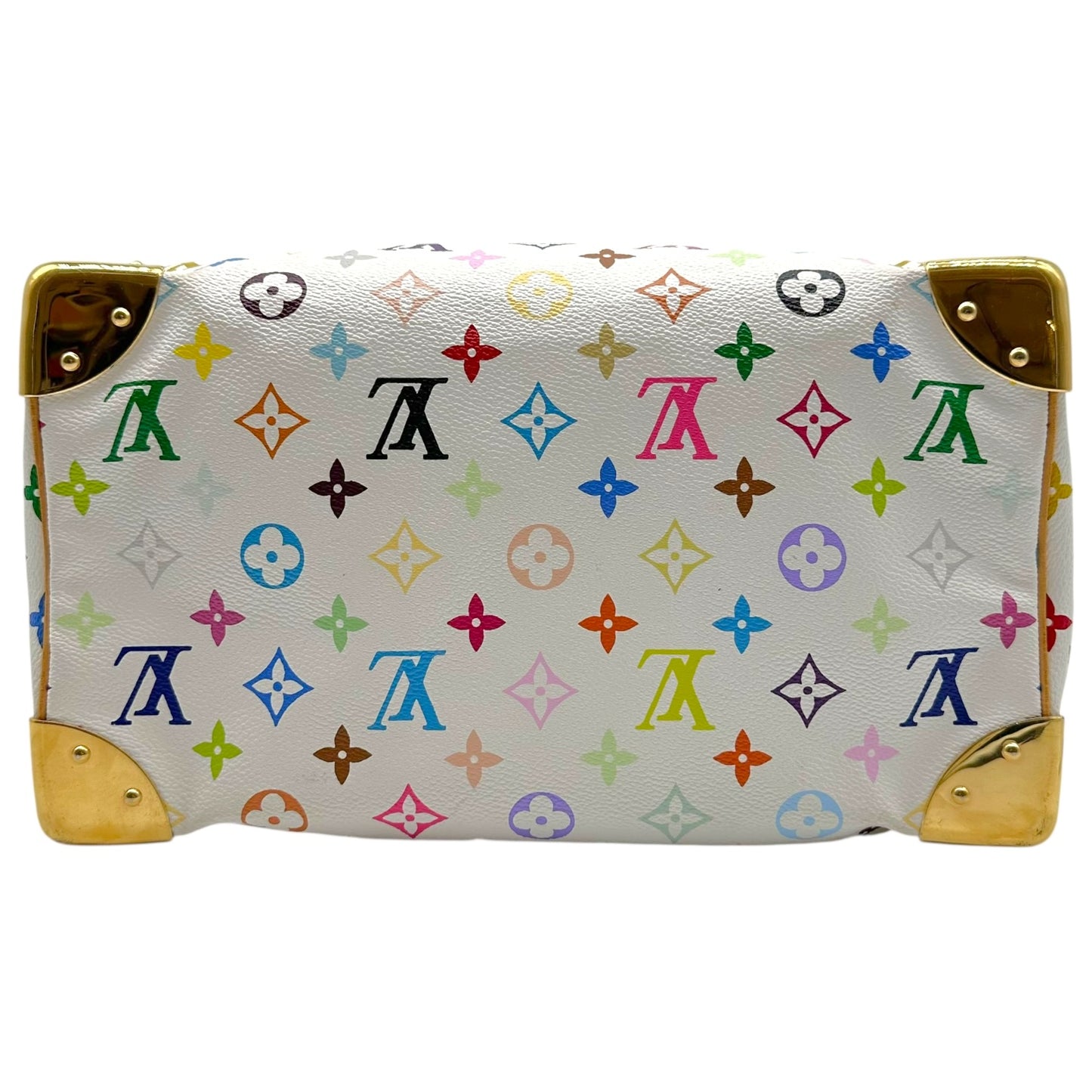 Louis Vuitton White Murakami Multicolor Speedy 30 Bag