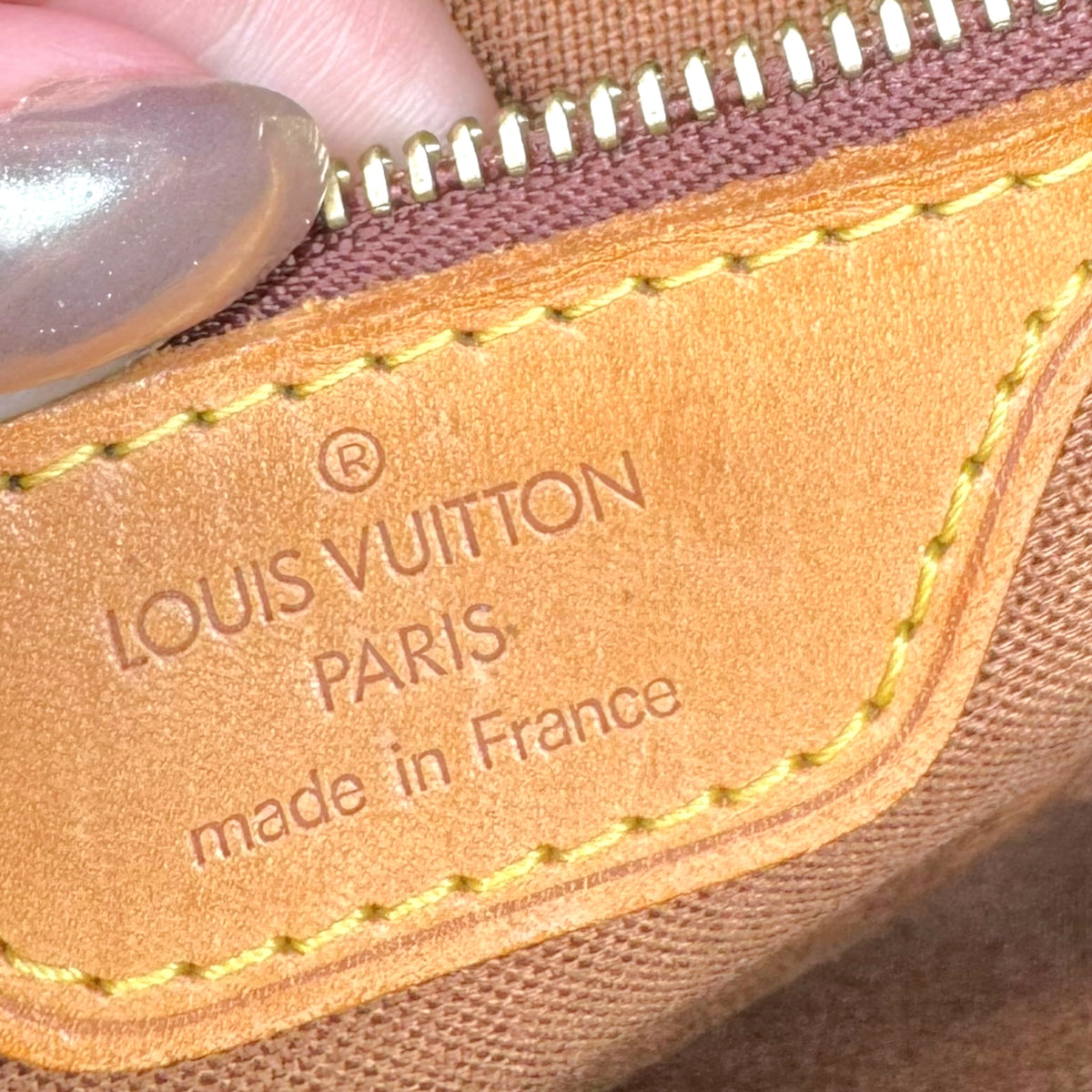 Louis Vuitton Mini Tote Handbag Brown Monogram Canvas