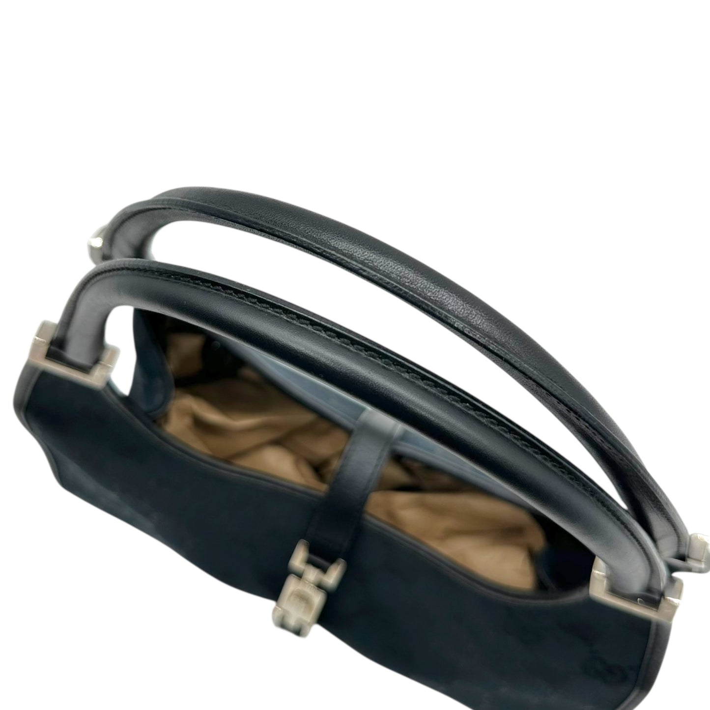 Gucci Black Monogram Canvas Mini Jackie Bag