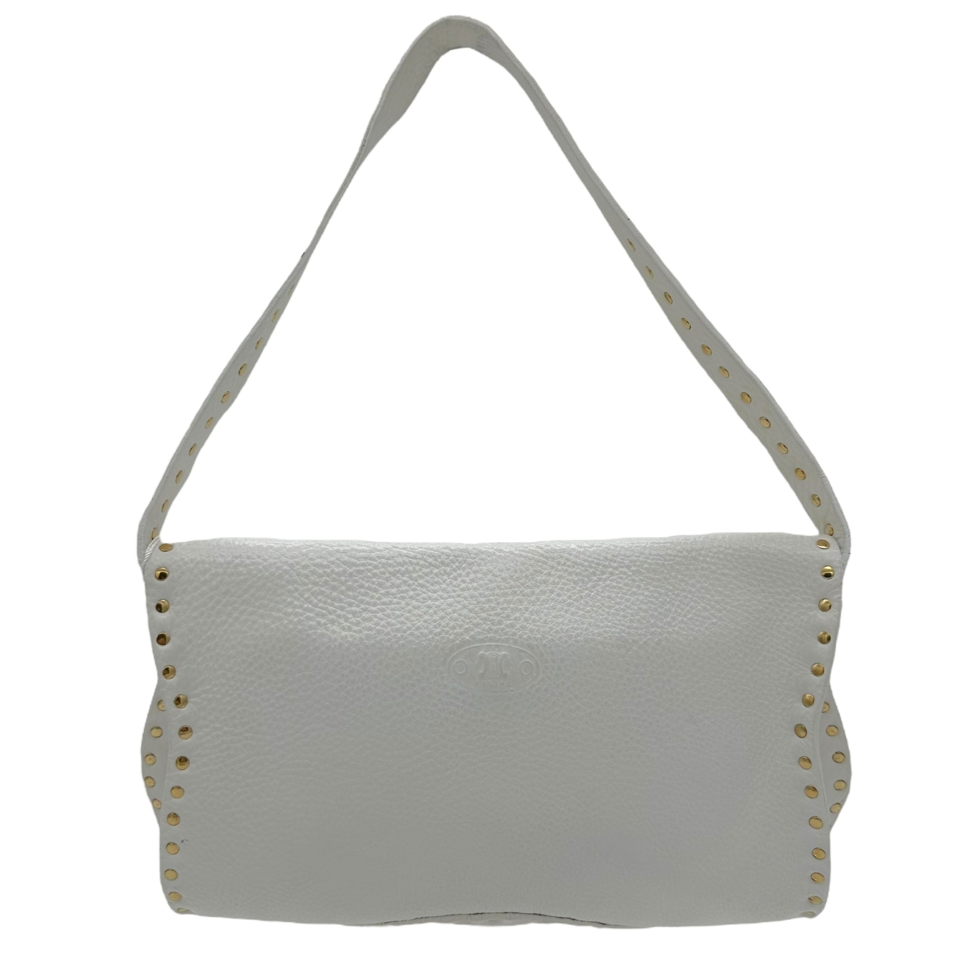 Celine White Studded Poulbot Bag - Outfit Repeater