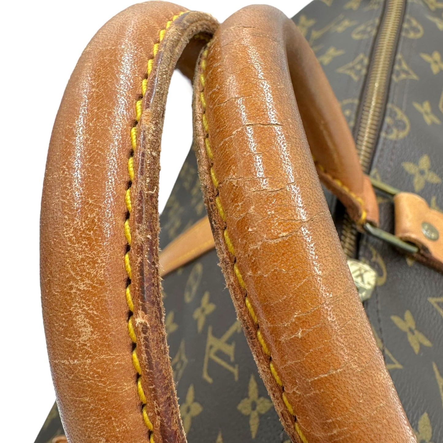 Louis Vuitton Brown Monogram Keepall 55 Duffle Bag - Outfit Repeater