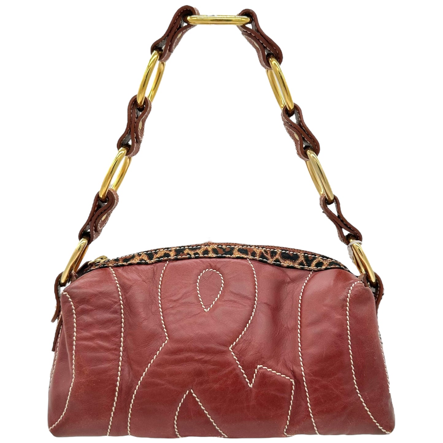 Dolce & Gabbana D&G Burgundy Logo Bag - Outfit Repeater