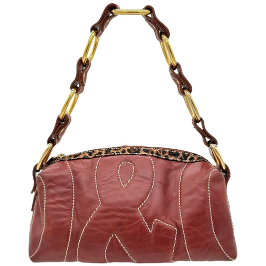 Dolce & Gabbana D&G Burgundy Logo Bag - Outfit Repeater