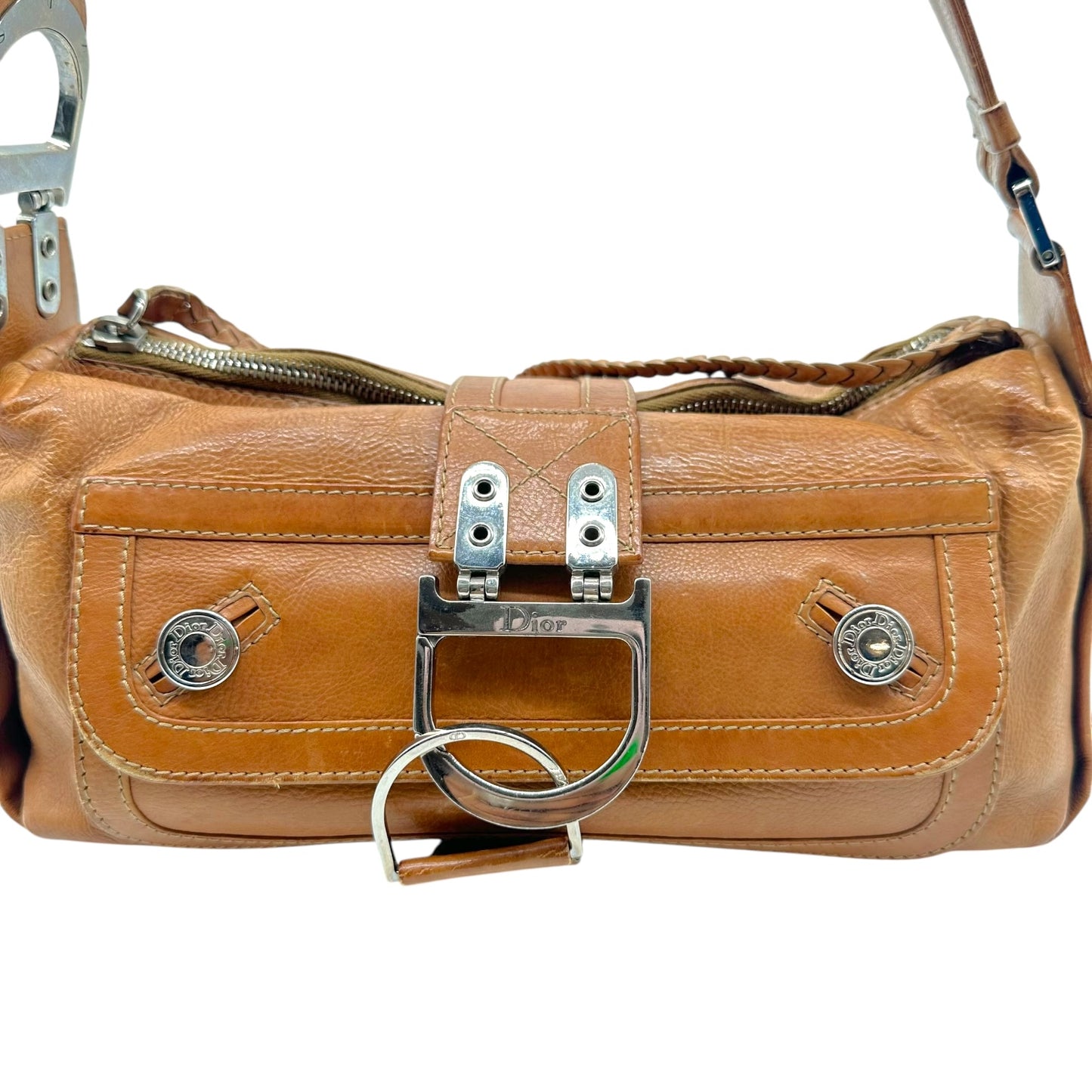 Christian Dior F/W 2005 Brown Leather 'Flight' Shoulder Bag