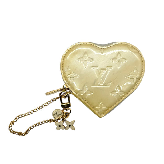 Louis Vuitton Yellow Vernis Heart Pouch
