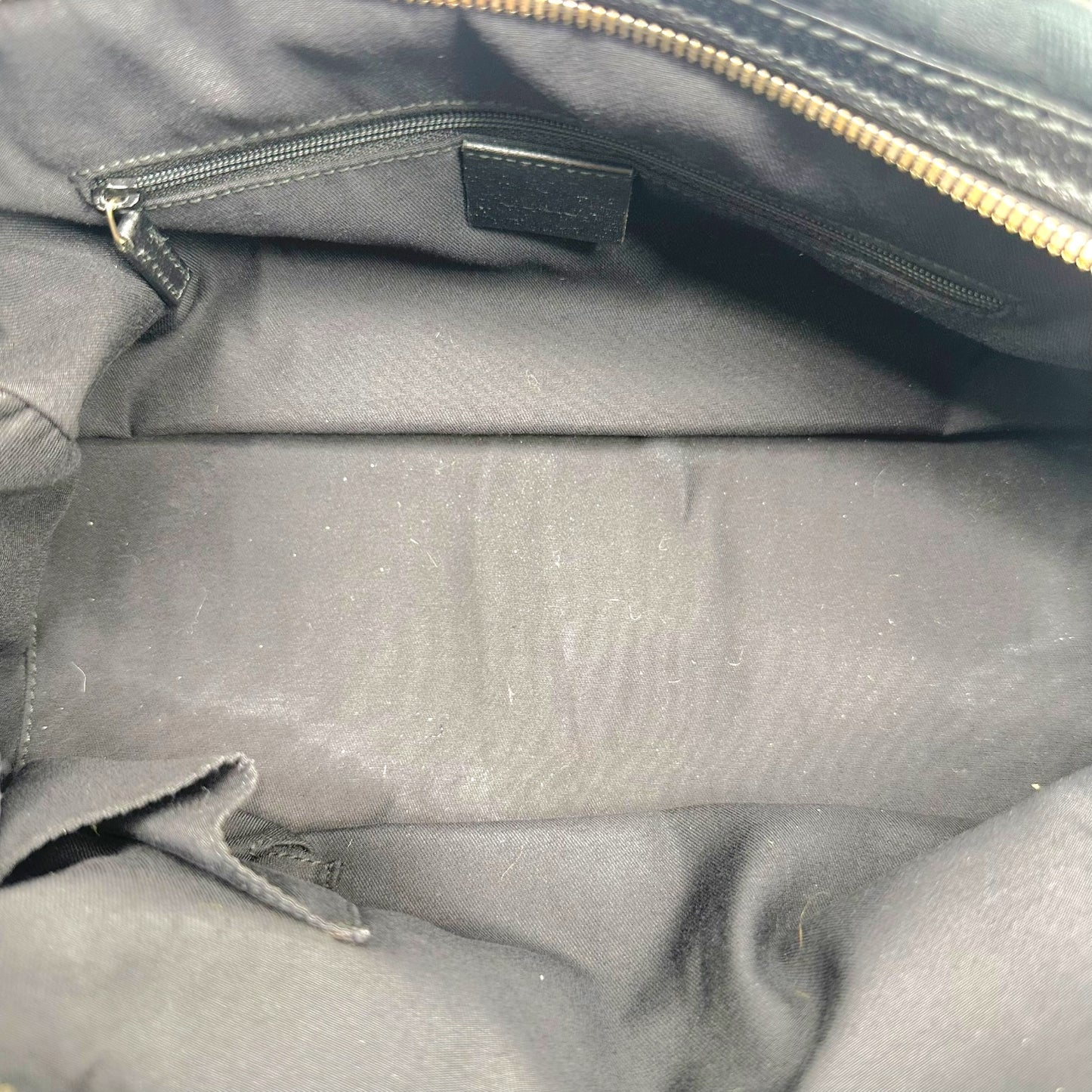 Gucci Black Monogram Canvas East-West Bowler Shoulder Bag