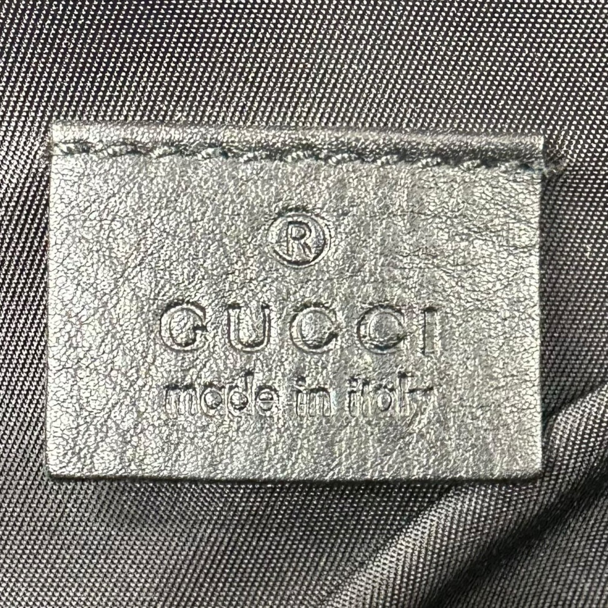 Gucci Silver Coated Canvas Monogram Pochette Bag - Outfit Repeater