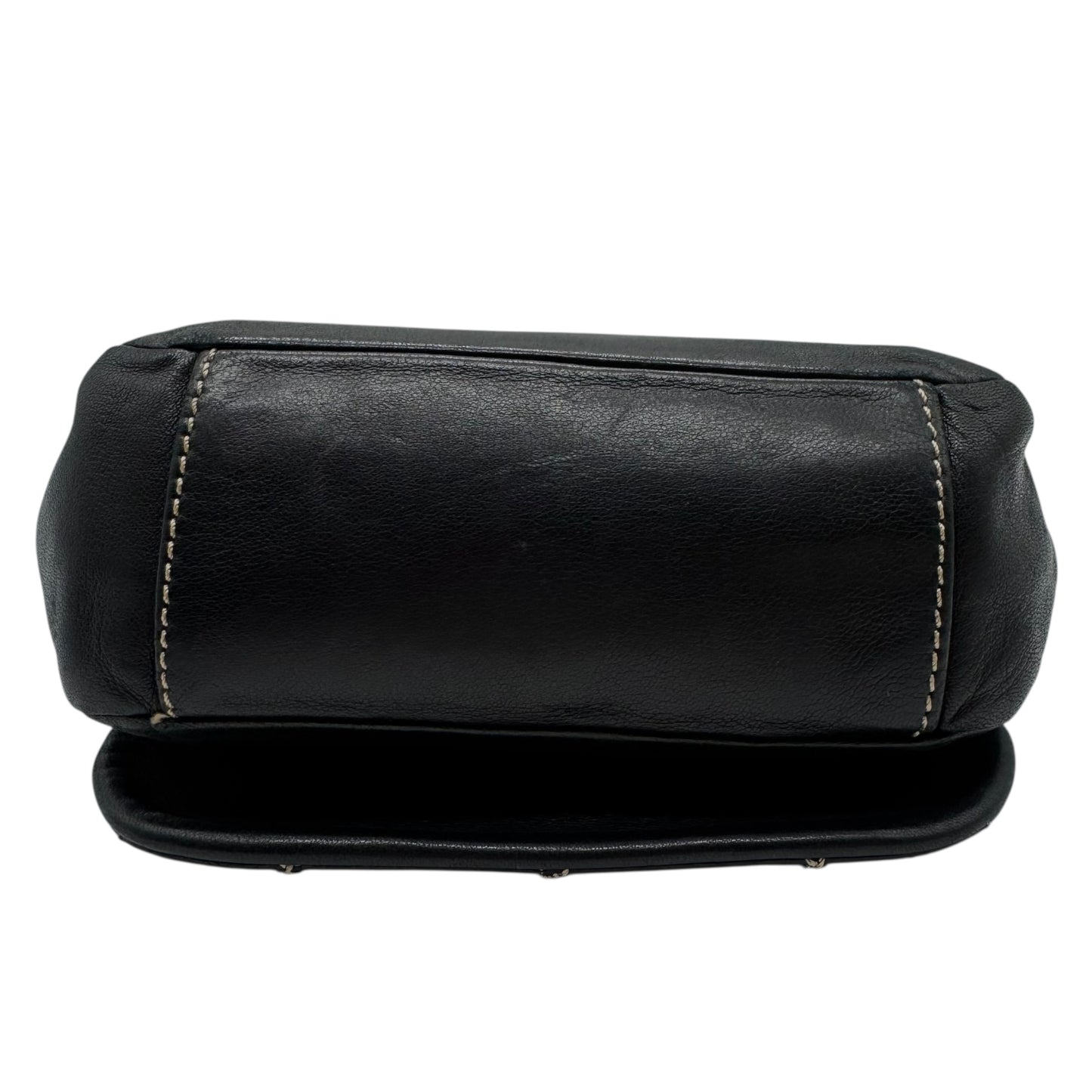 Chanel Black Lambskin Wild Stitch Quilted Shoulder Bag 2003-2004 - Outfit Repeater