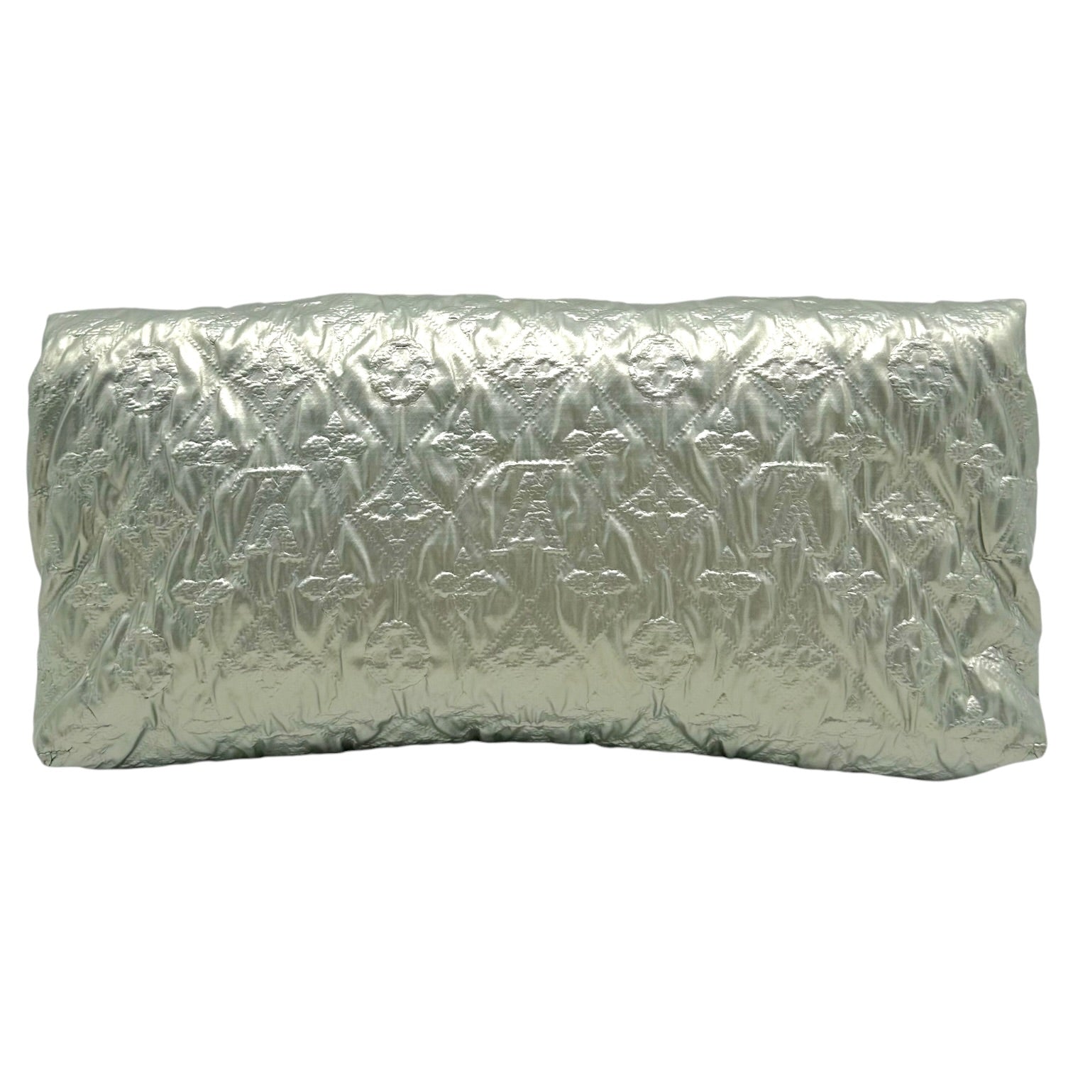 Louis Vuitton Silver Puffer Monogram Clutch Bag