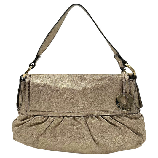 Fendi Gold Leather Medium Chef Bag