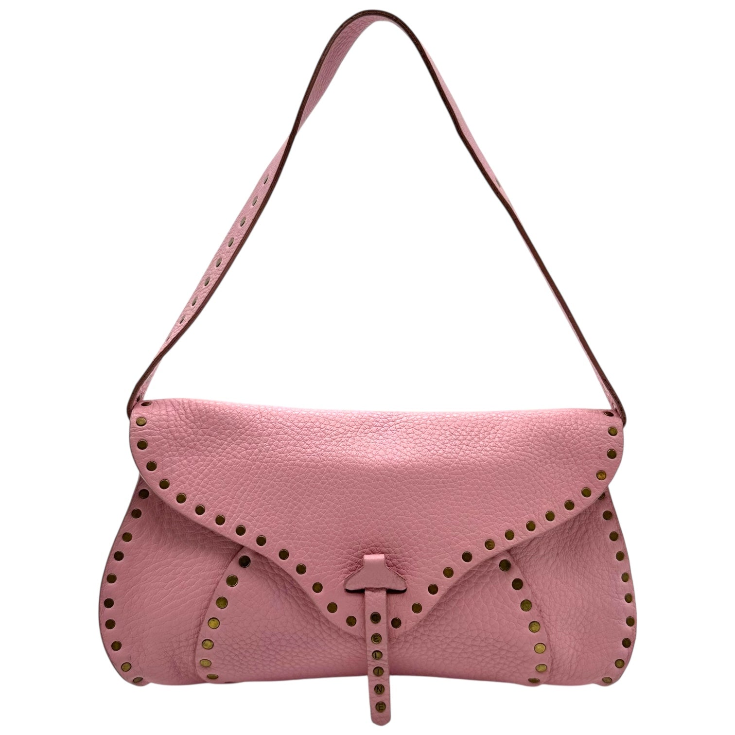 Celine Light Pink Studded Poulbot Bag