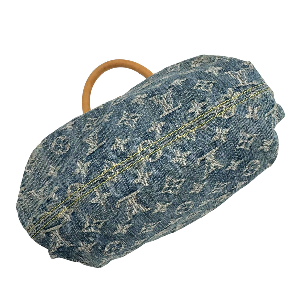 Louis Vuitton Mini Pleaty Handbag Blue Denim