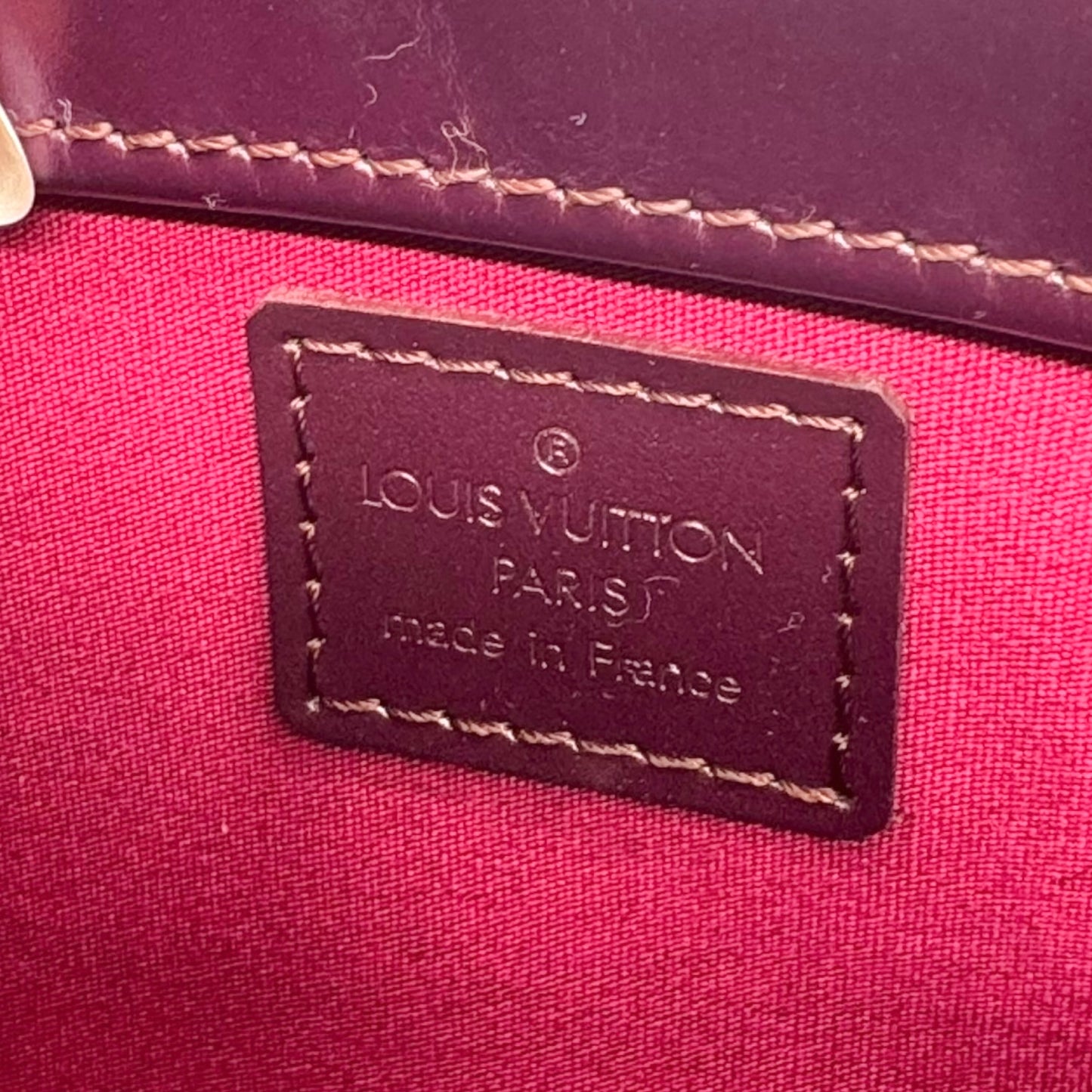 Louis Vuitton Burgundy Matte Monogram Fowler Pochette