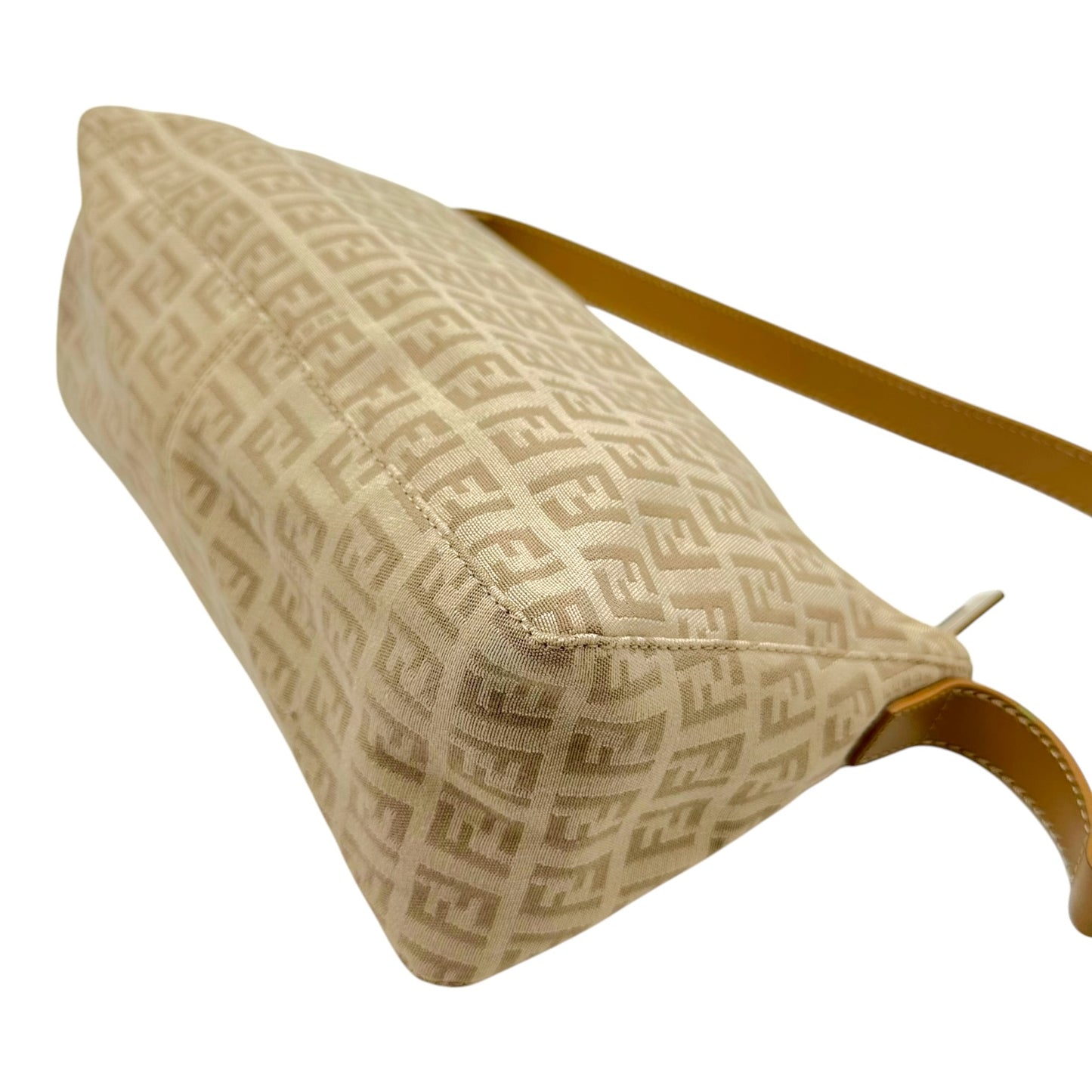 Fendi Shoulder Pochette Bag Beige Zucchino Monogram