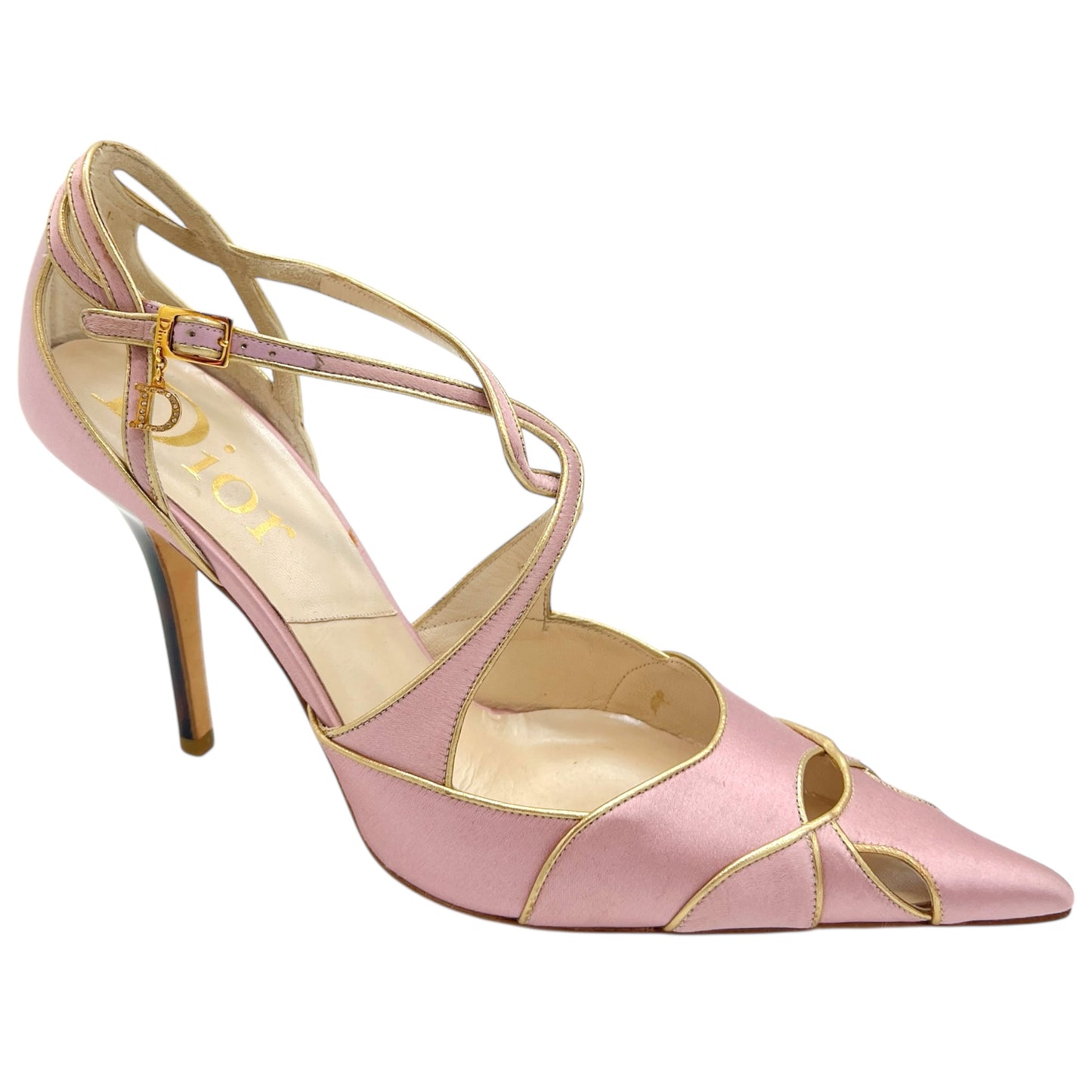 Christian Dior Pink Silk Pointed Toe Heels - Outfit Repeater