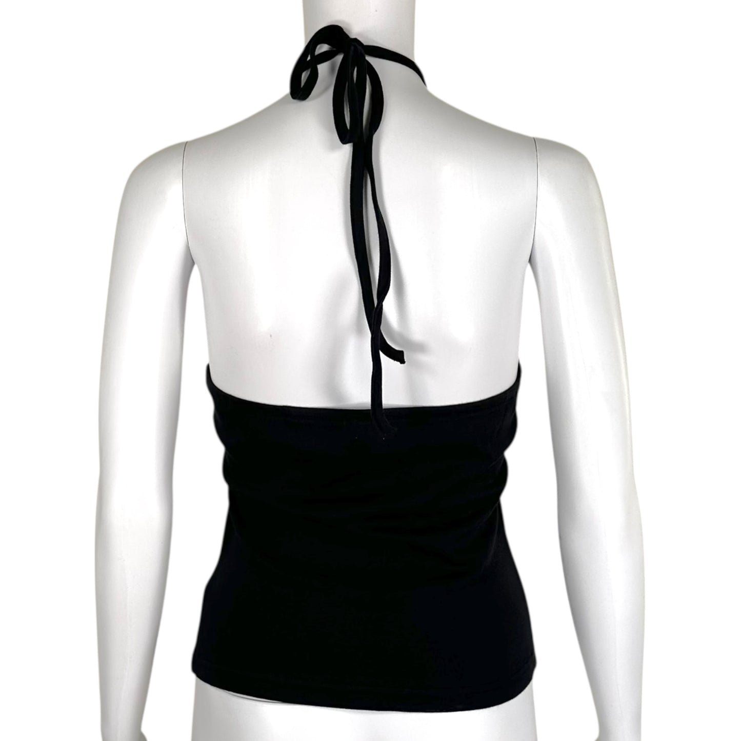 Courreges Black Halter Tank