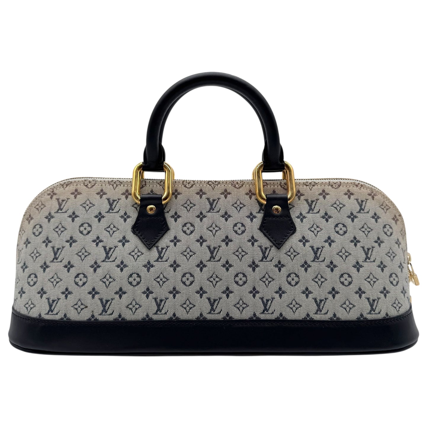Louis Vuitton Navy Blue Lin Monogram East West Alma Bag
