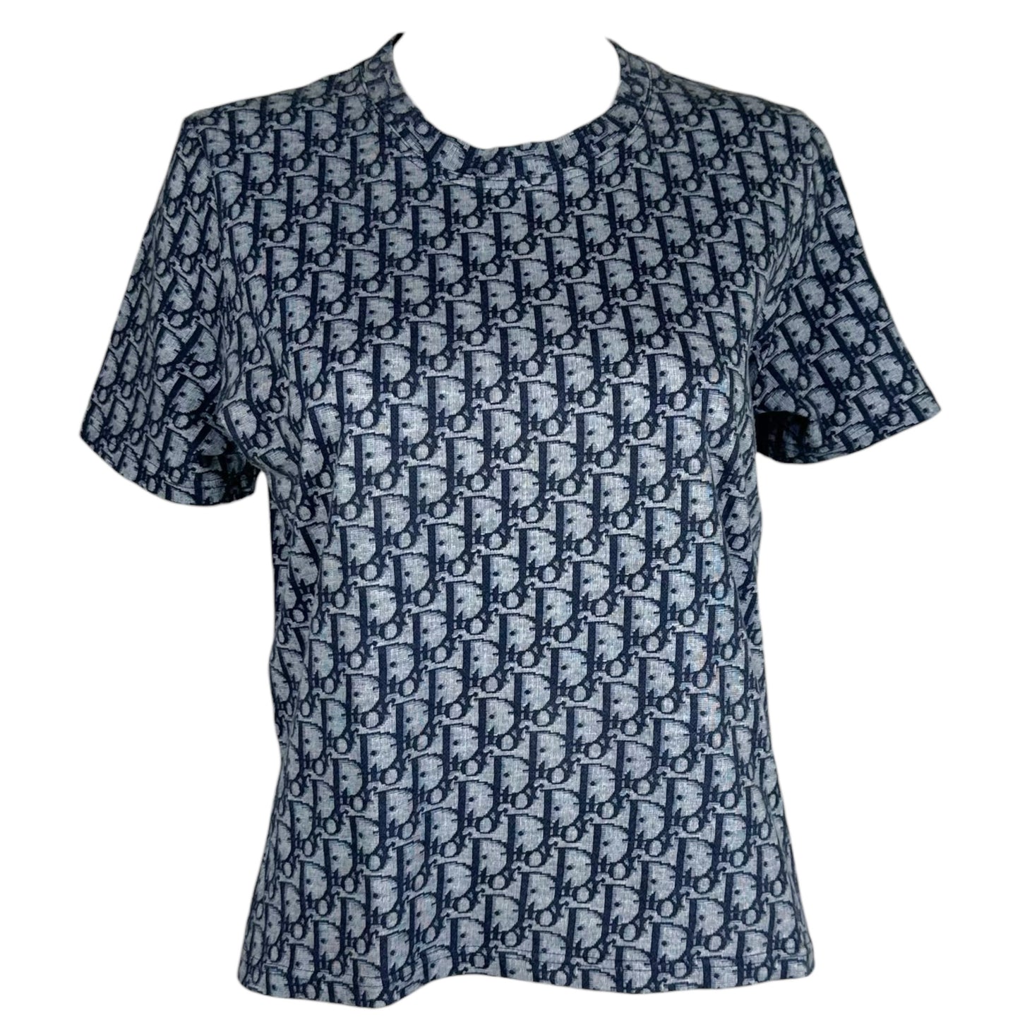 Christian Dior S/S 2002 Navy Diorissimo Trotter Logo T-Shirt