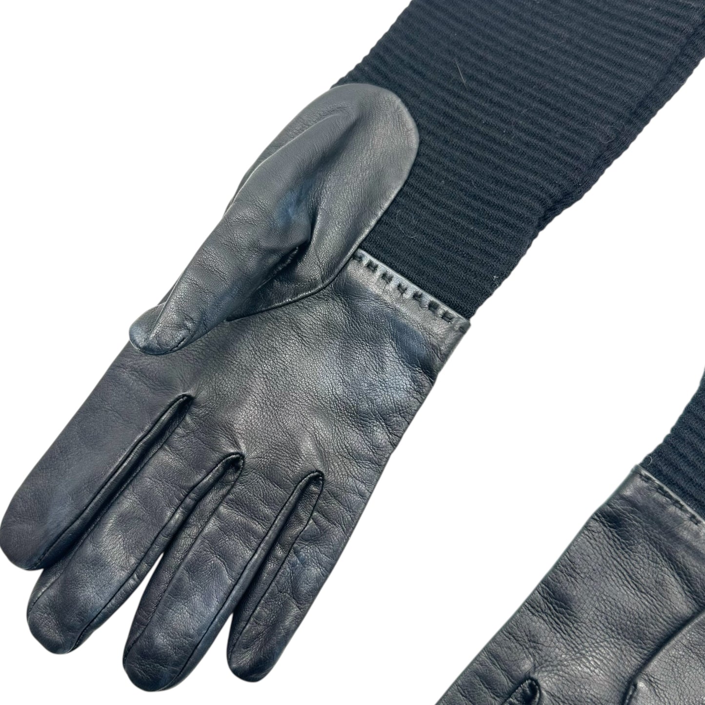 Chanel Lambskin & Wool Elbow Length Gloves