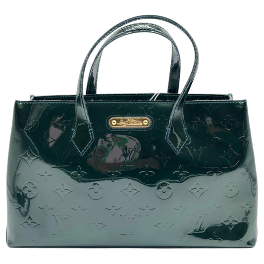 Louis Vuitton Forest Green Vernis Monogram Tote Bag
