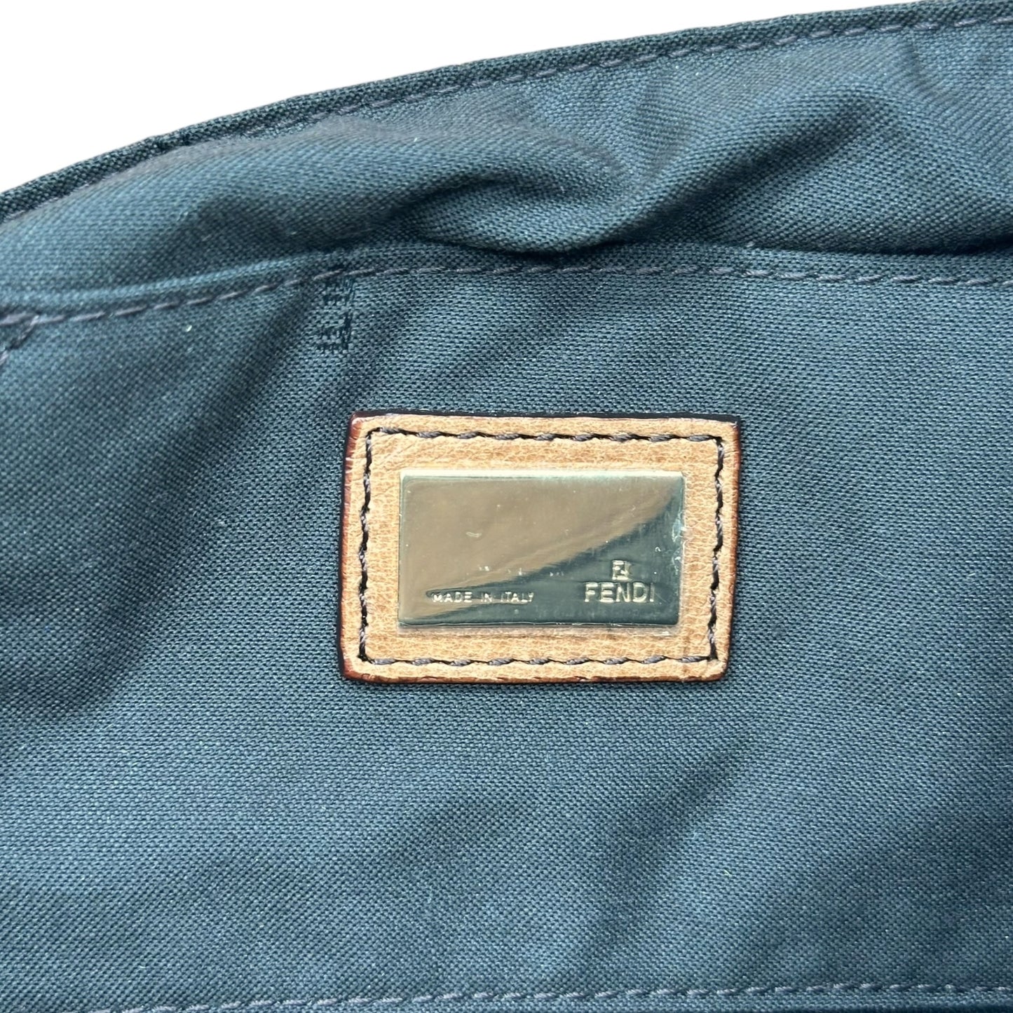 Fendi Brown Leather Small Chef Bag