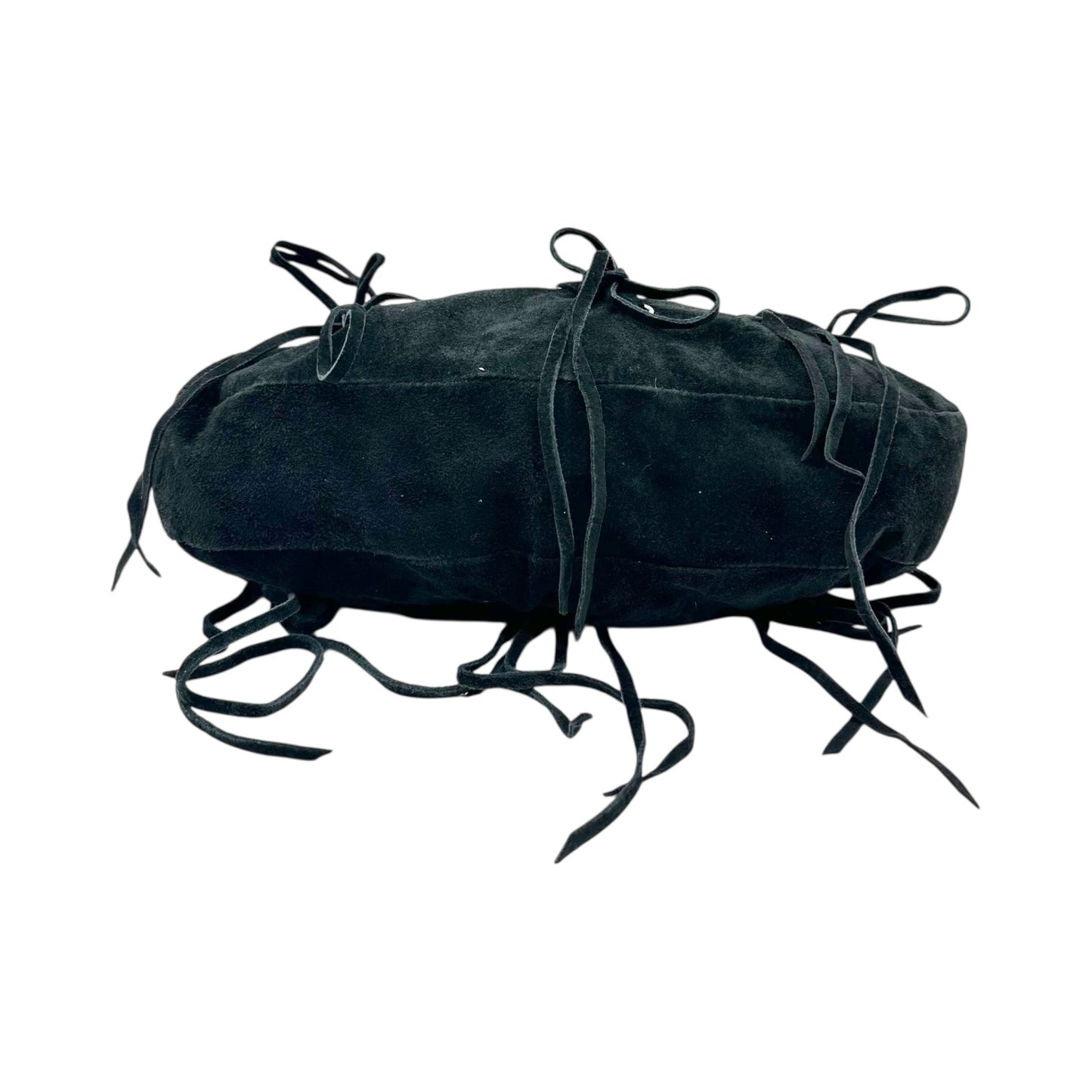 Dolce & Gabbana Black Suede Bow Embellished Mini Bag - Outfit Repeater