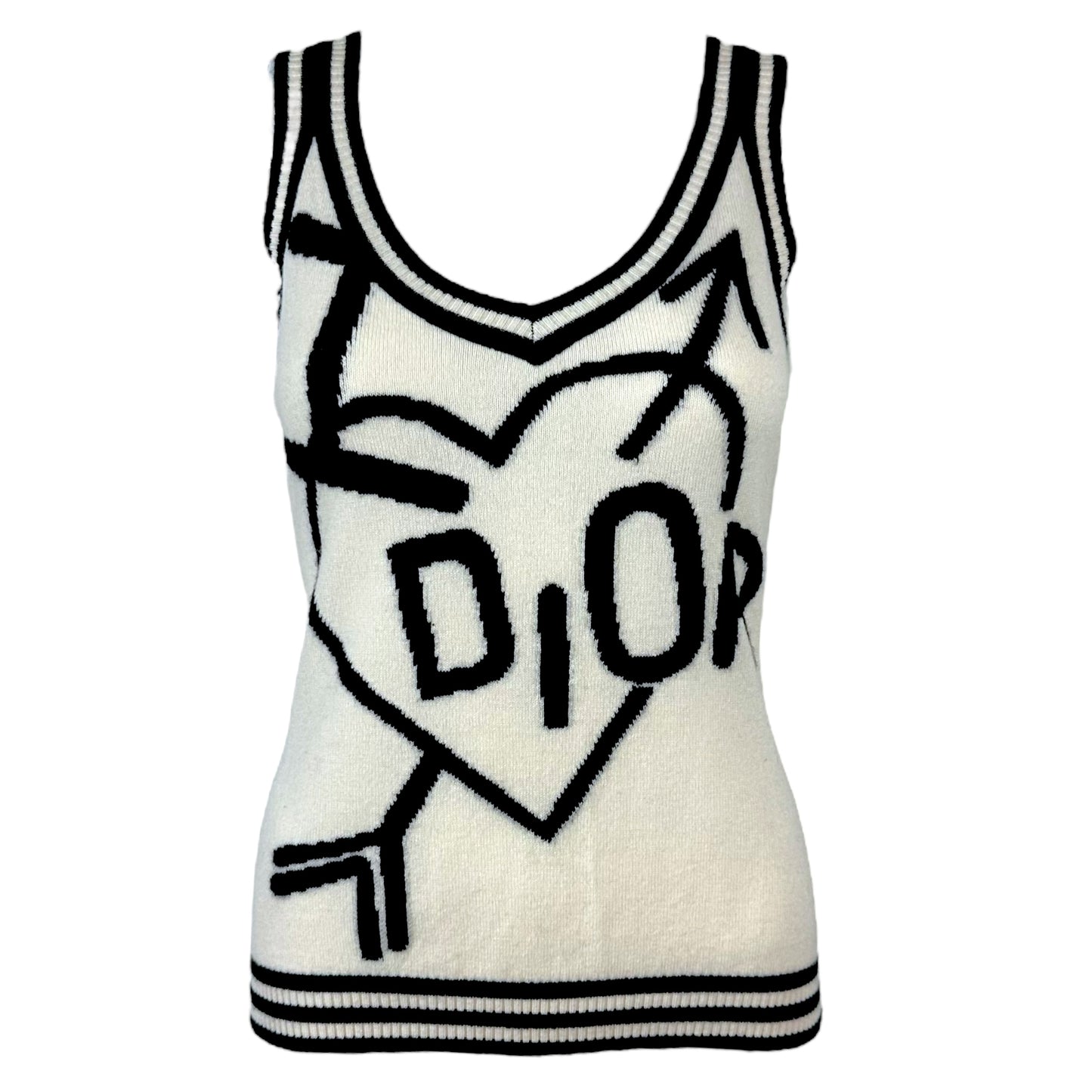 Christian Dior F/W 2004 'I Heart Dior' Cashmere Knit Tank