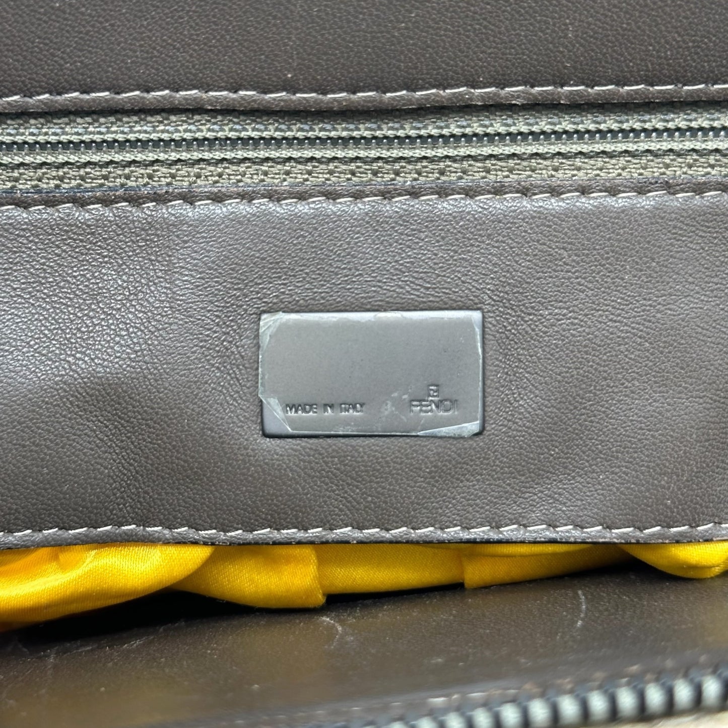 Fendi Beige Python Convertible Clutch Shoulder Bag
