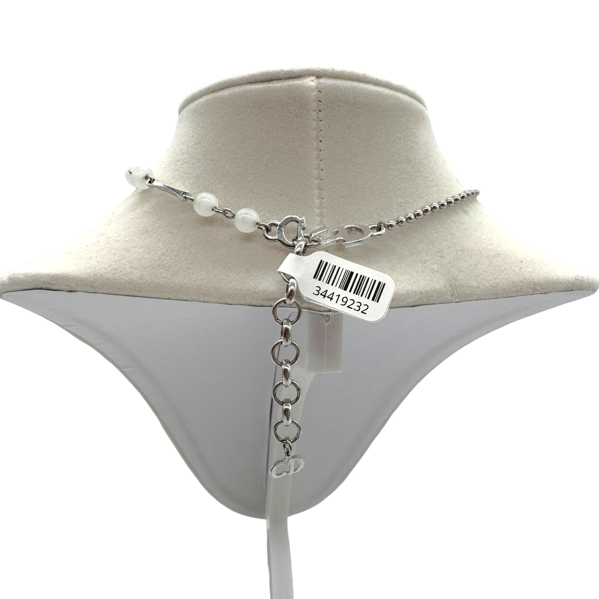 Christian Dior Multi-Logo Bow Choker Necklace