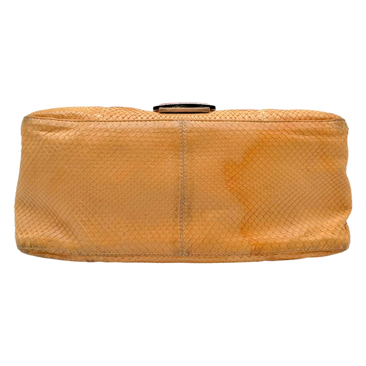 Fendi Salmon Pink Python & Marble Stone Mama Baguette Bag