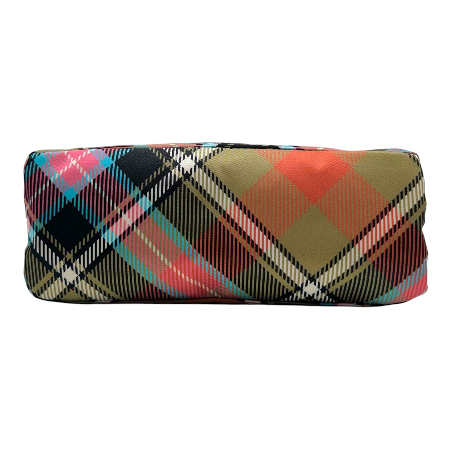 Vivienne Westwood Nylon Cosmetic Bag Multicolor Plaid Print