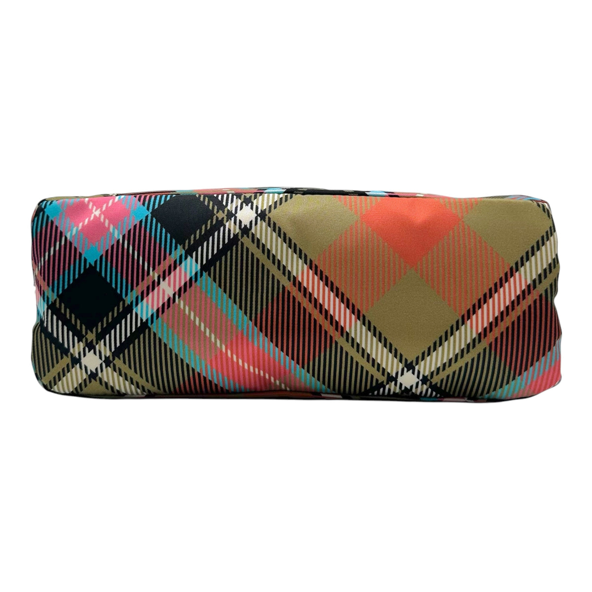 Vivienne Westwood Nylon Cosmetic Bag Multicolor Plaid Print