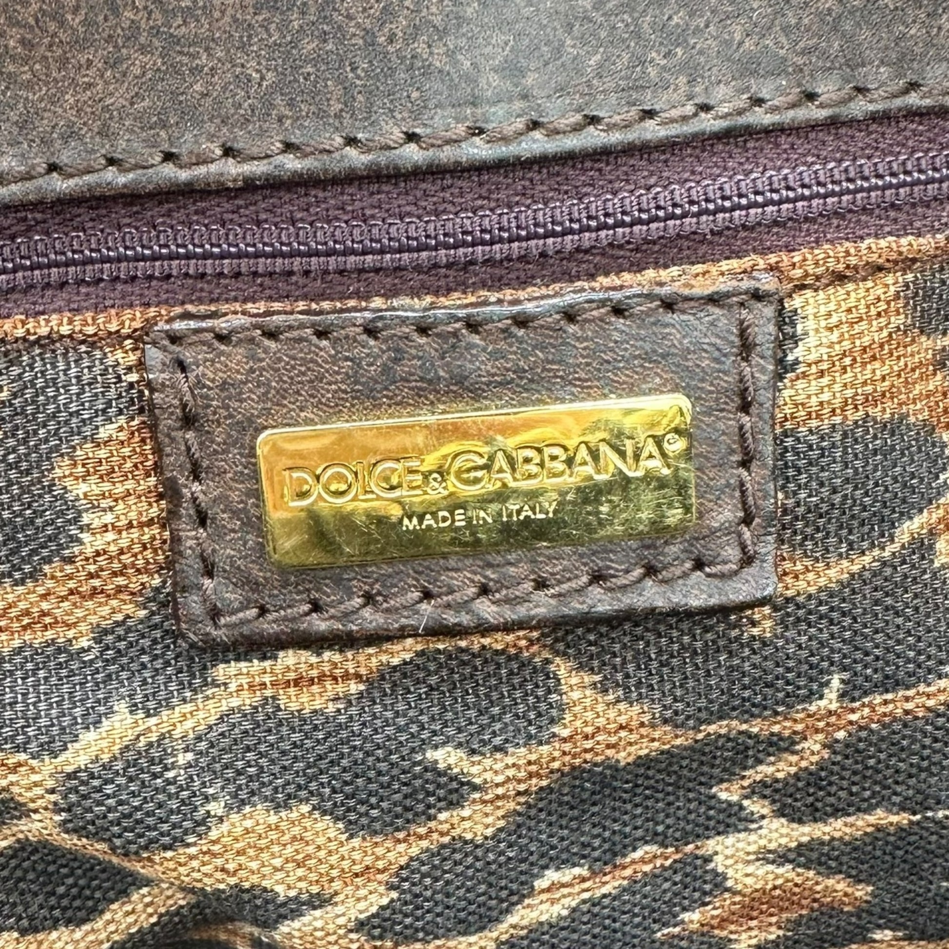 Dolce & Gabbana Brown Leather Trim Raffia Beach Tote Bag - Outfit Repeater