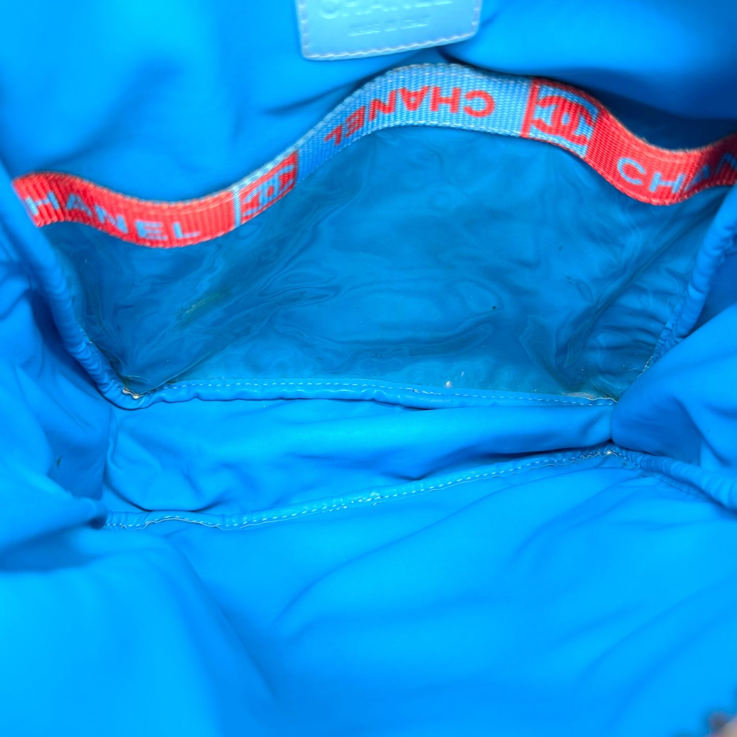 Chanel Sport Turquoise & Orange Crossbody Satchel Bag 2002-03