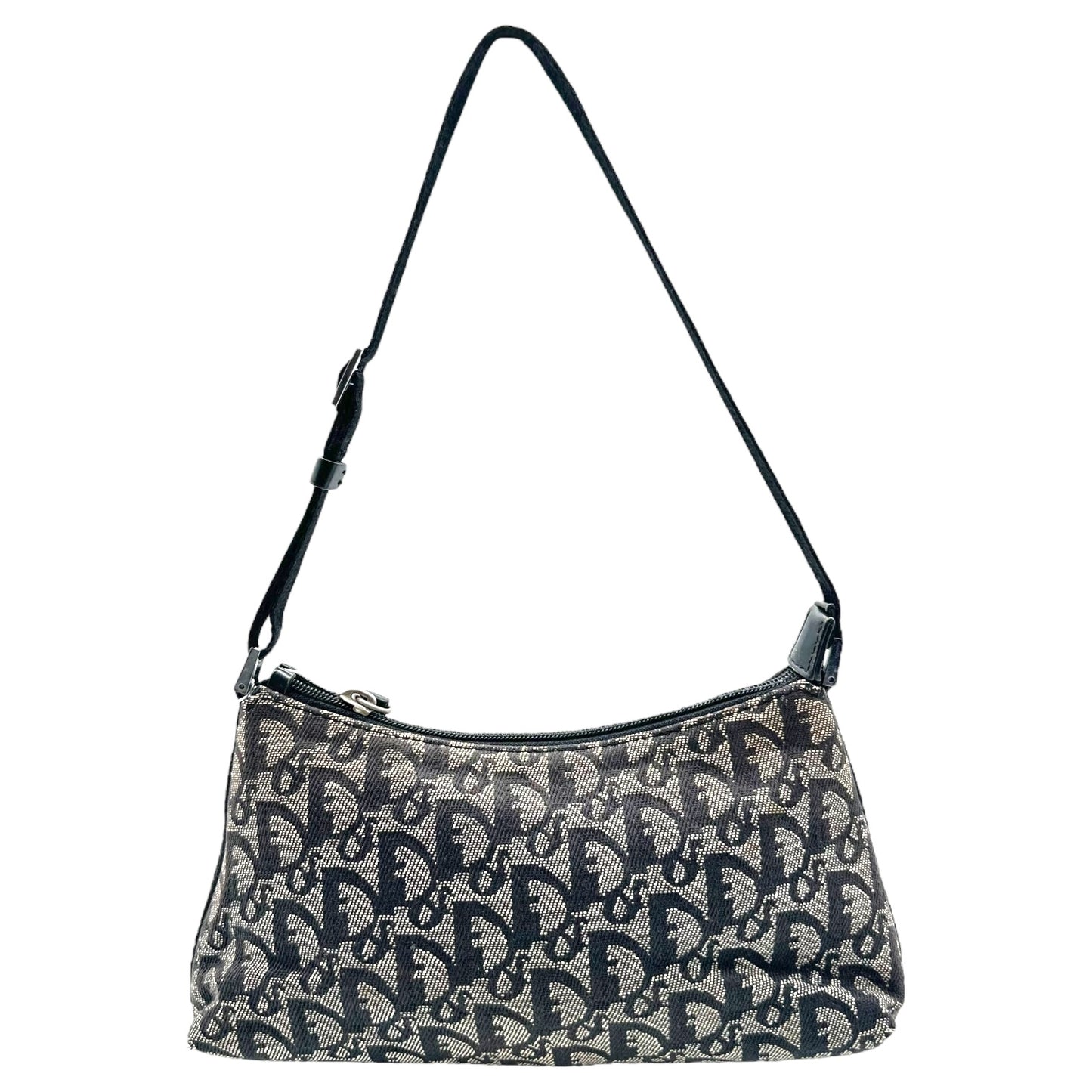 Christian Dior Navy Trotter Monogram Shoulder Pochette Bag