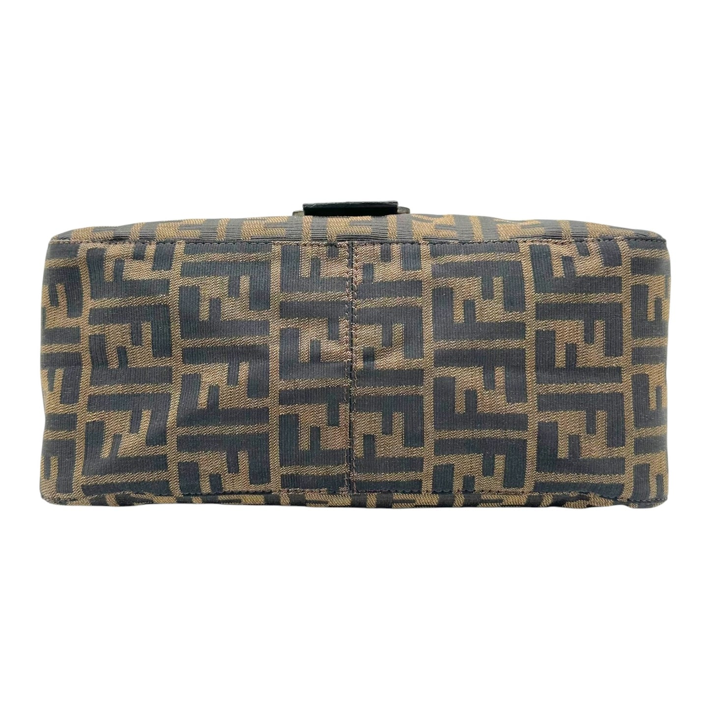 Fendi Brown Classic Zucca Monogram Mama Baguette Bag