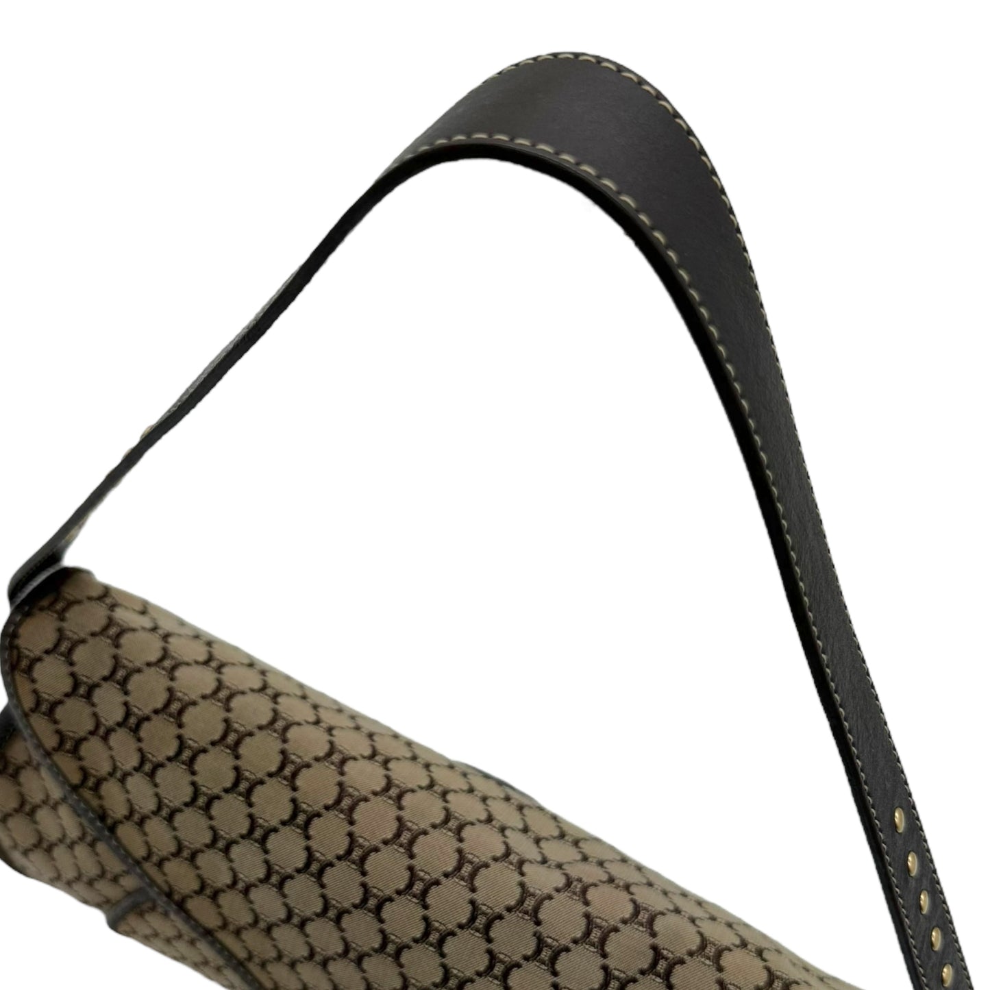 Celine Tan Small Triomphe Monogram Poulbot Bag - Outfit Repeater