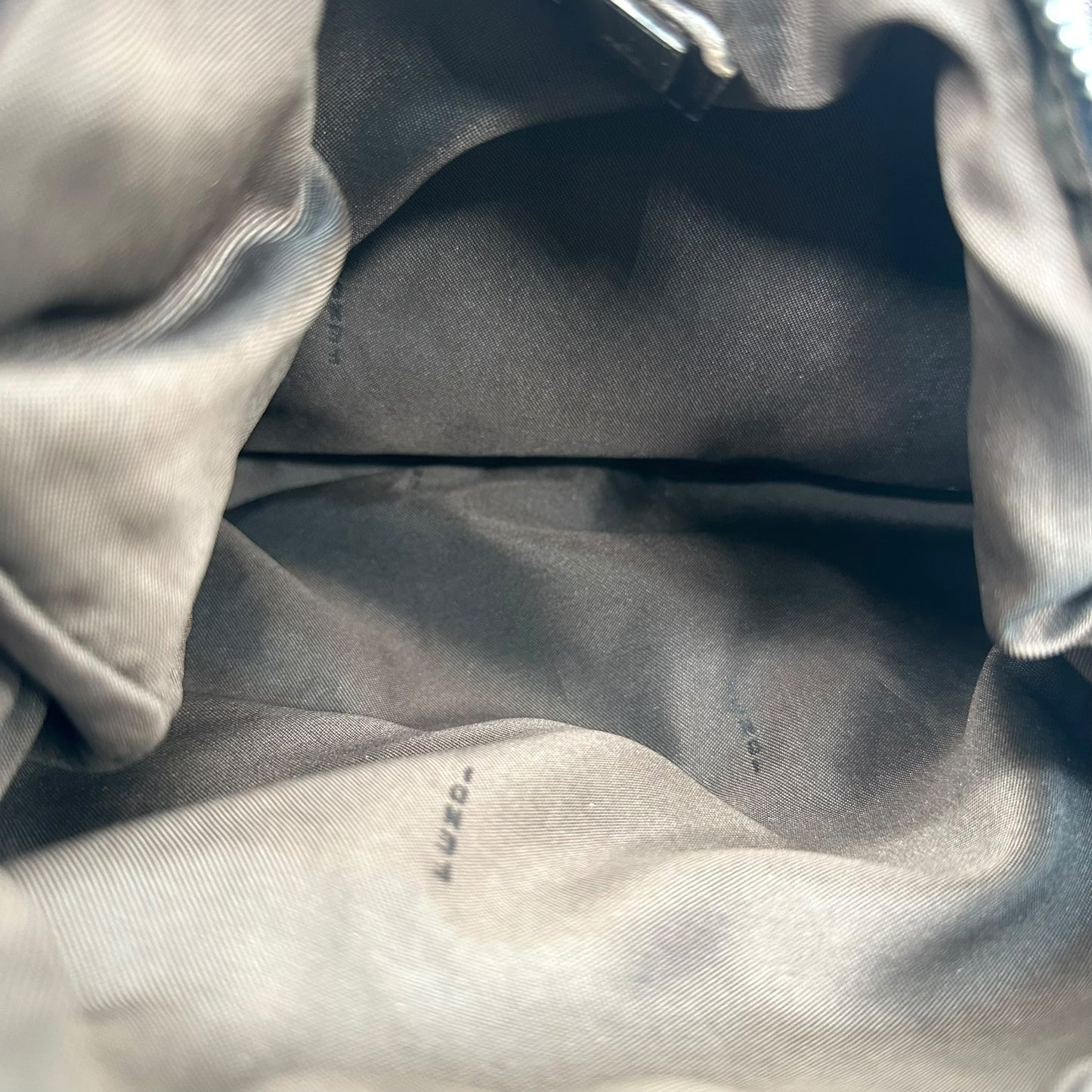 Fendi Indigo Denim Zucchino Monogram Medium Oyster Bag