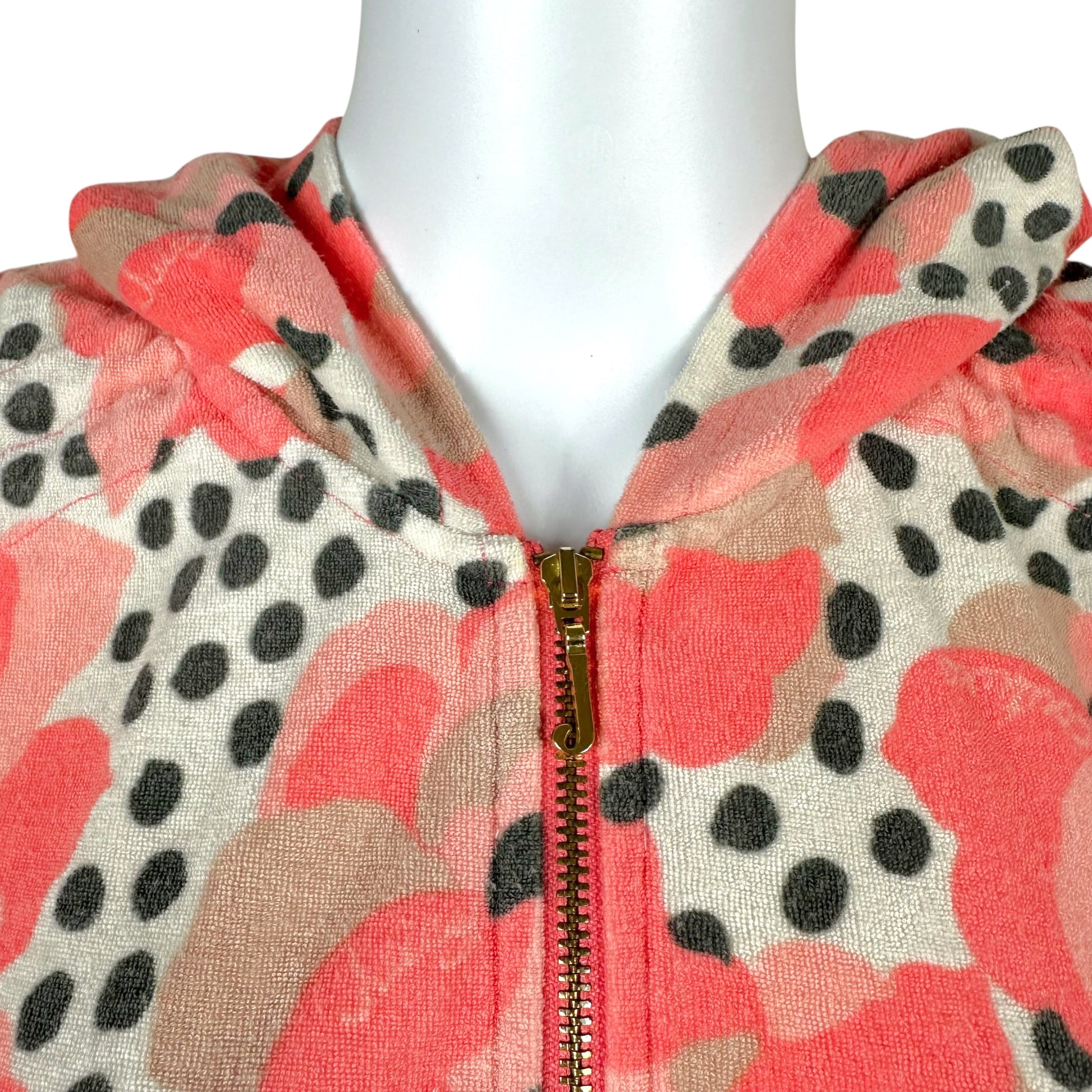 Juicy Couture 'Poppy' Print Terrycloth Mini Shorts & Zip-Up Set - Outfit Repeater