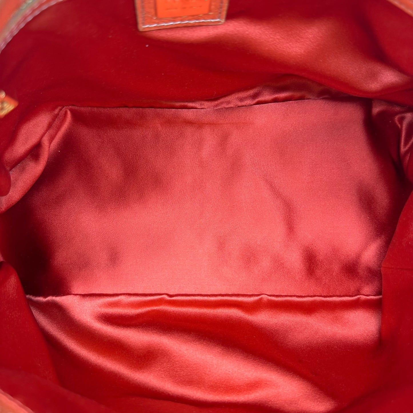 Fendi Gold Leather & Crystal Mama Baguette Bag