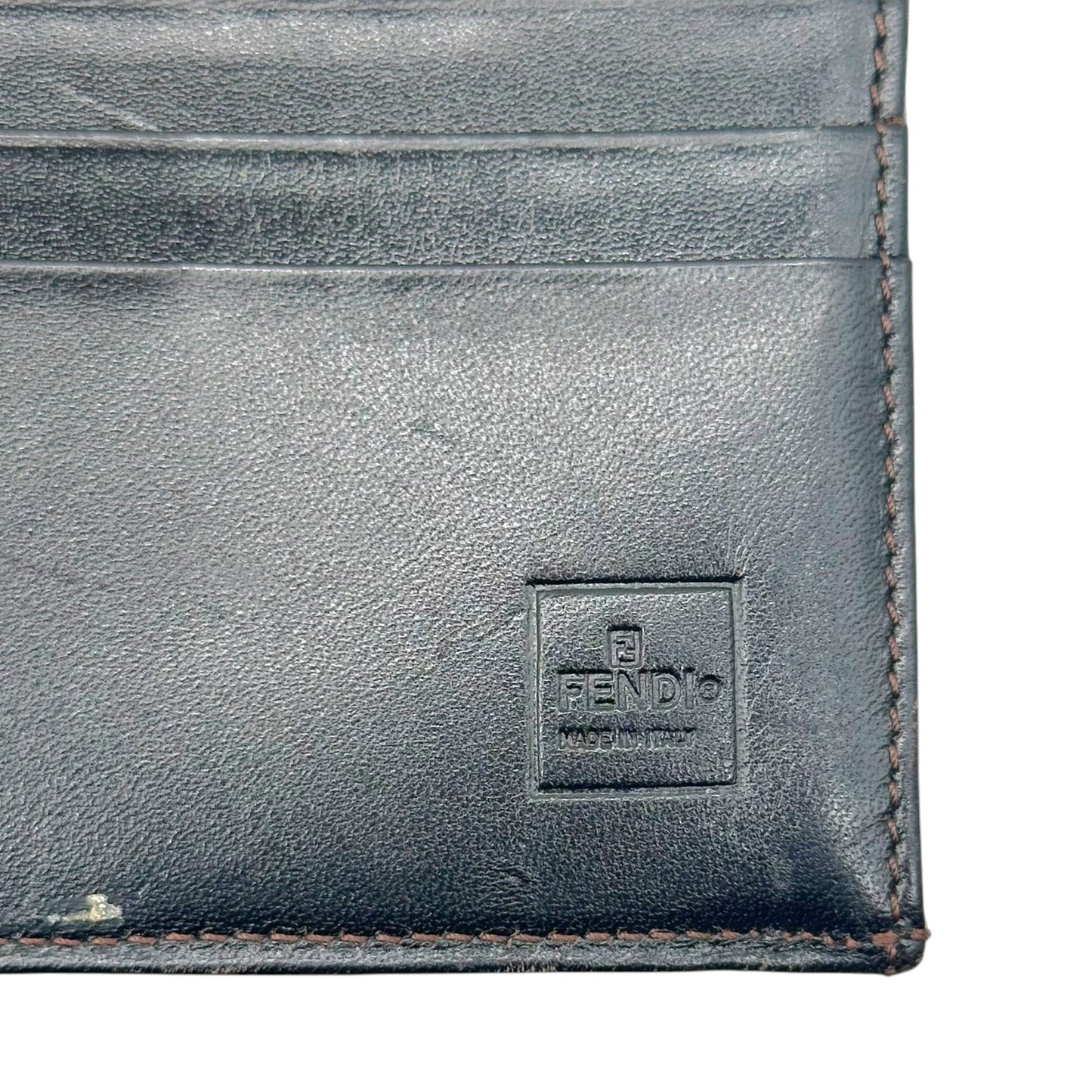 Fendi Long Bi-Fold Wallet Brown Zucca Monogram