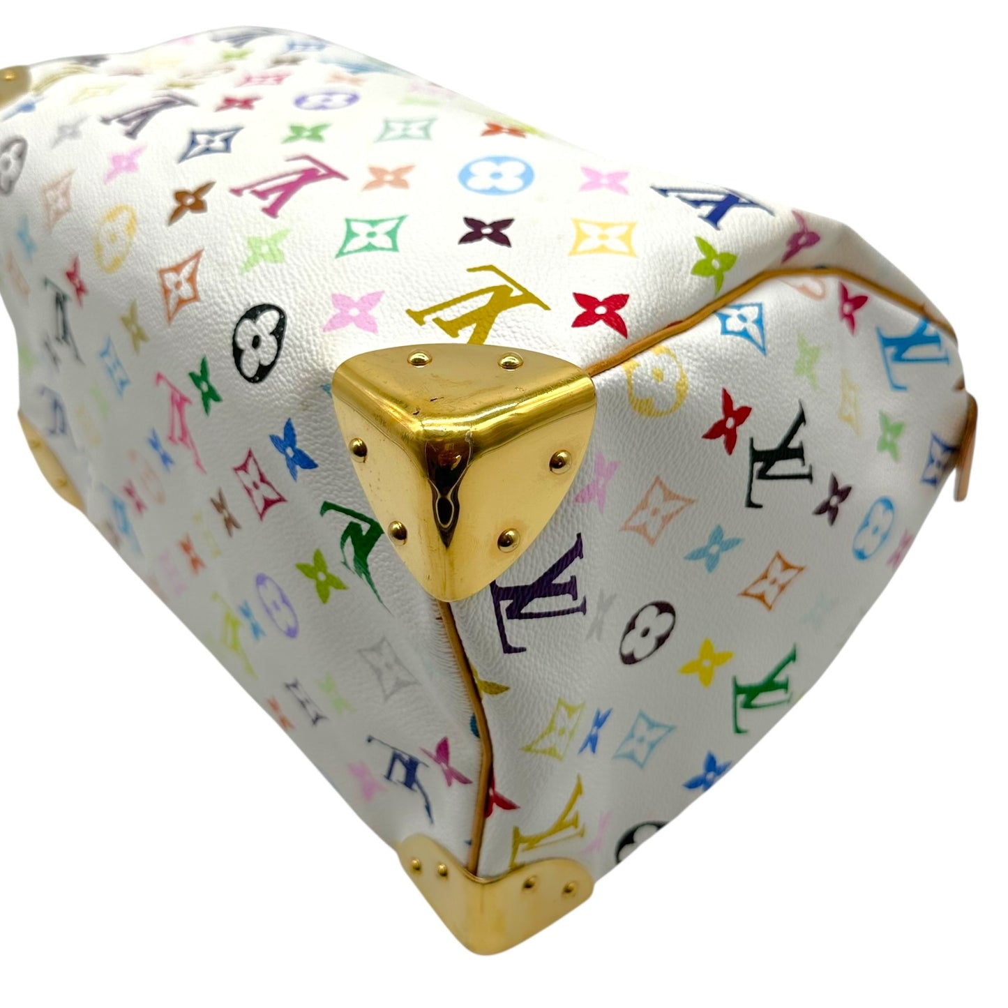 Louis Vuitton White Murakami Multicolor Speedy 30 Bag