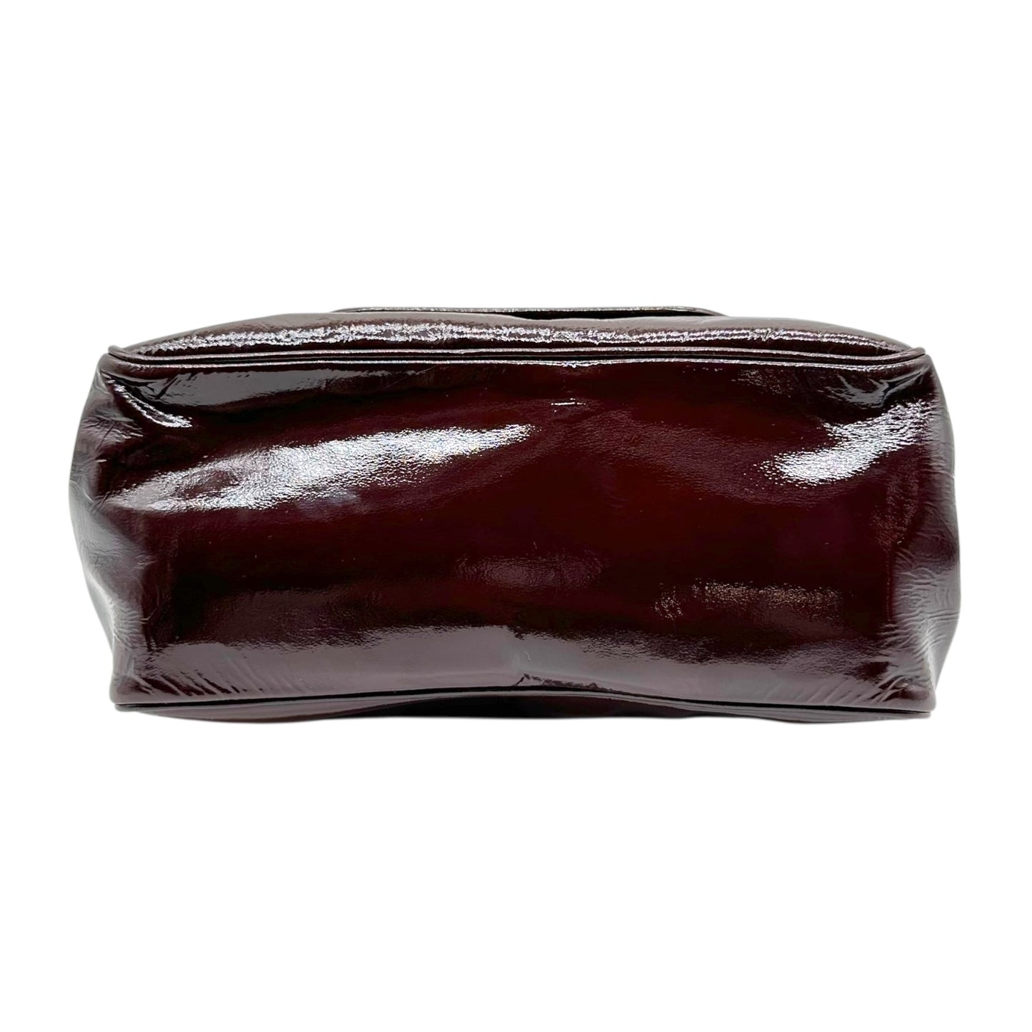Louis Vuitton Burgundy & Ivory Patent Leather Bicolor Cruise Sac Bag