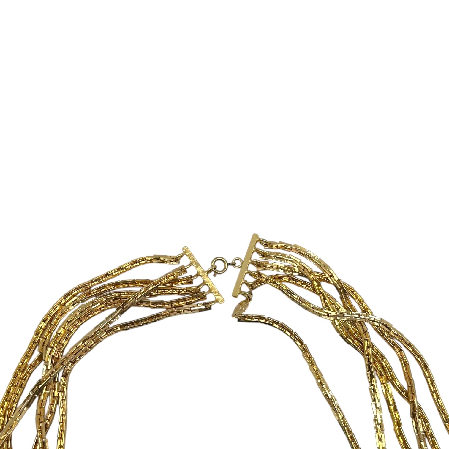Christian Dior 80's Vintage 6-Strand Gold & Grystal Necklace - Outfit Repeater