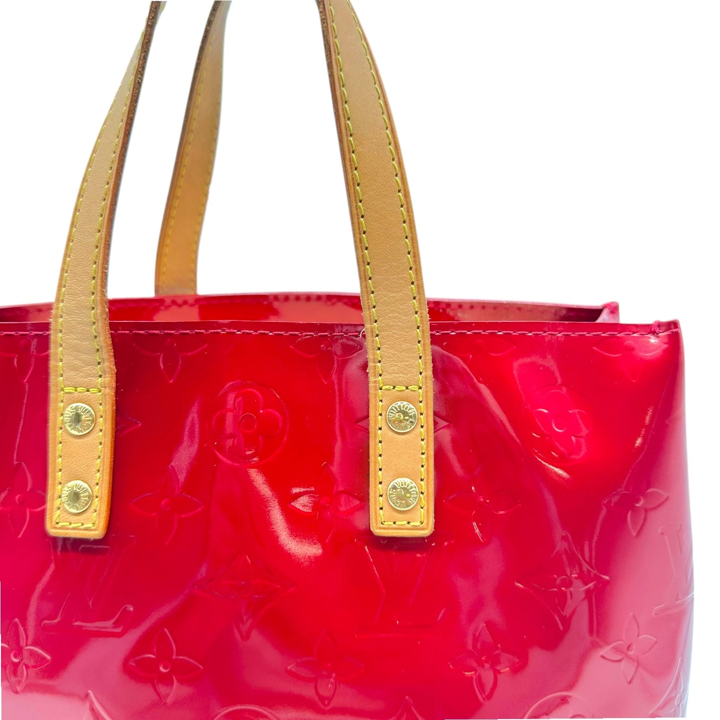 Louis Vuitton Red Vernis Mini Tote Bag