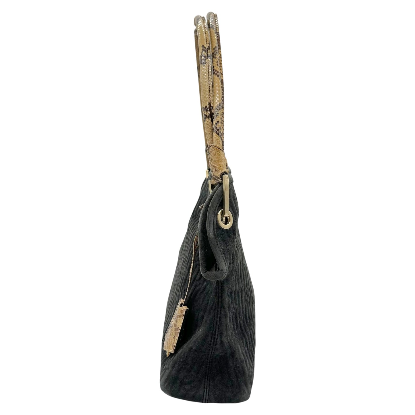 Louis Vuitton Whisper PM Python & Gray Suede Shoulder Bag