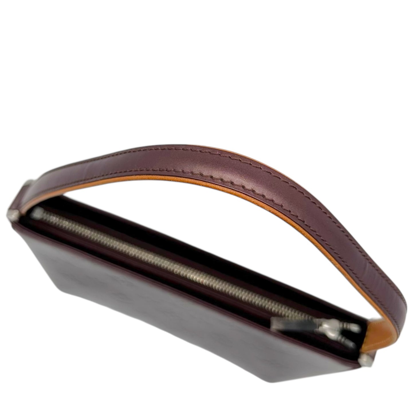 Louis Vuitton Burgundy Logo Embossed Fowler Pochette Bag