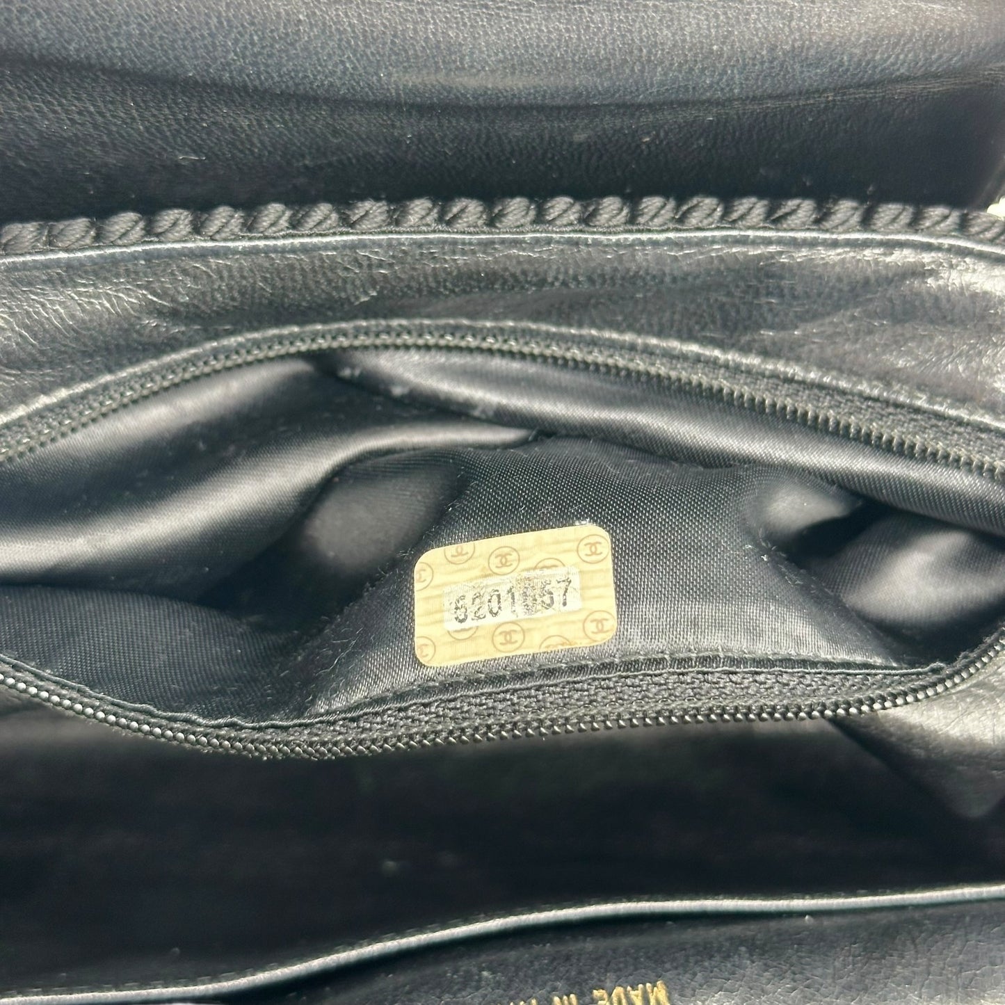 Chanel Black Woven Top Handle Kelly Bag 1997-99